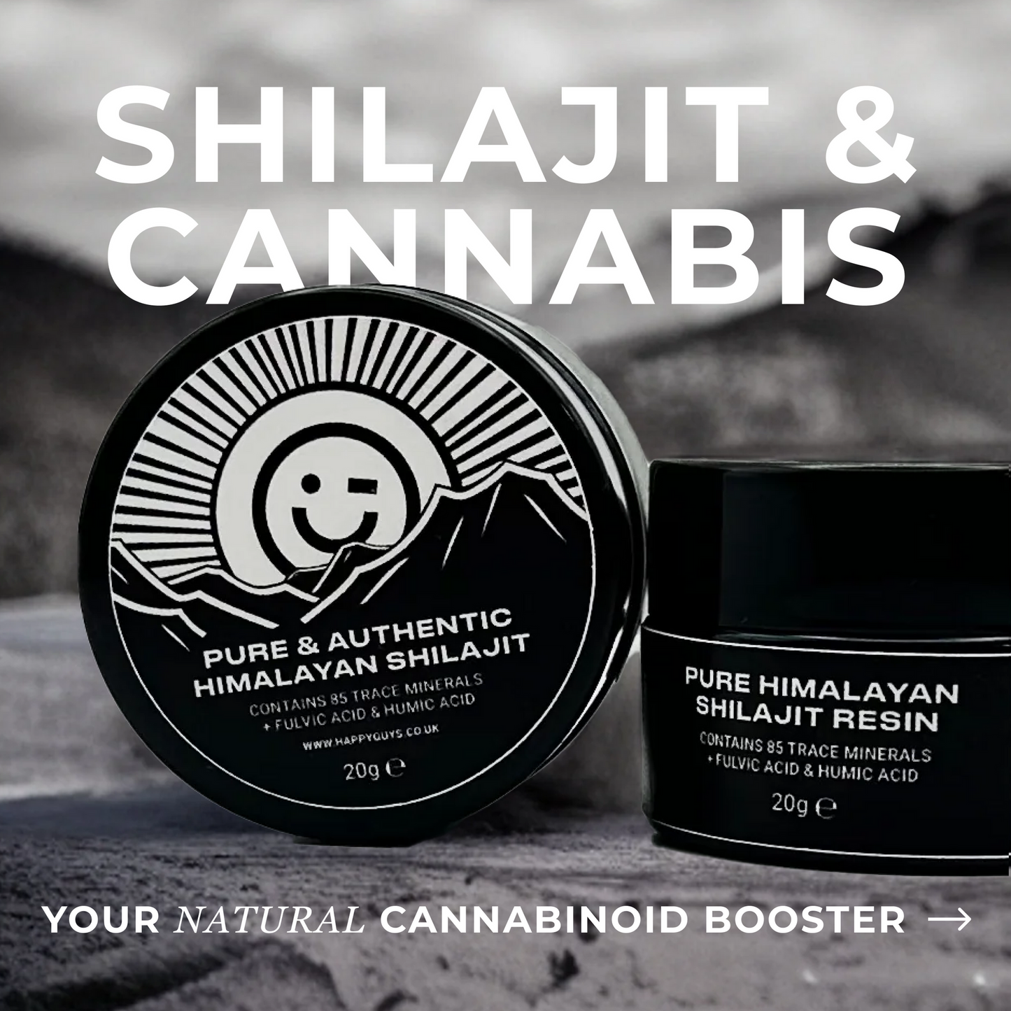 Himalayan Shilajit Resin and cannabis