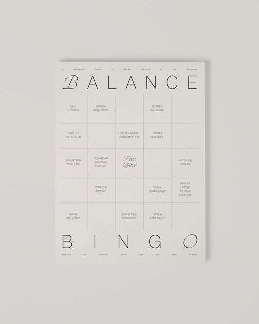 Bingo to find balance Wilde House Paper