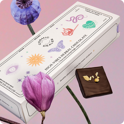 Cosmic Dealer Nut Butter Chocolates box of chocolates