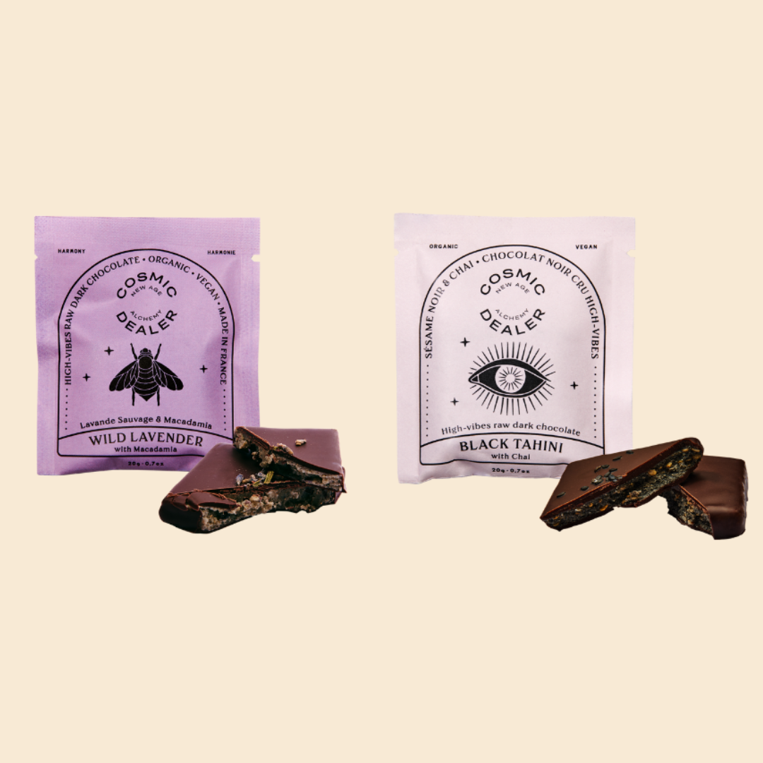 Cosmic Dealer Nut Butter Chocolates tahini and lavender
