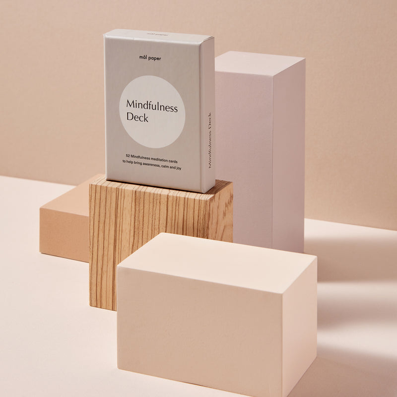 Mal Paper Mindfulness Card Deck On Stand