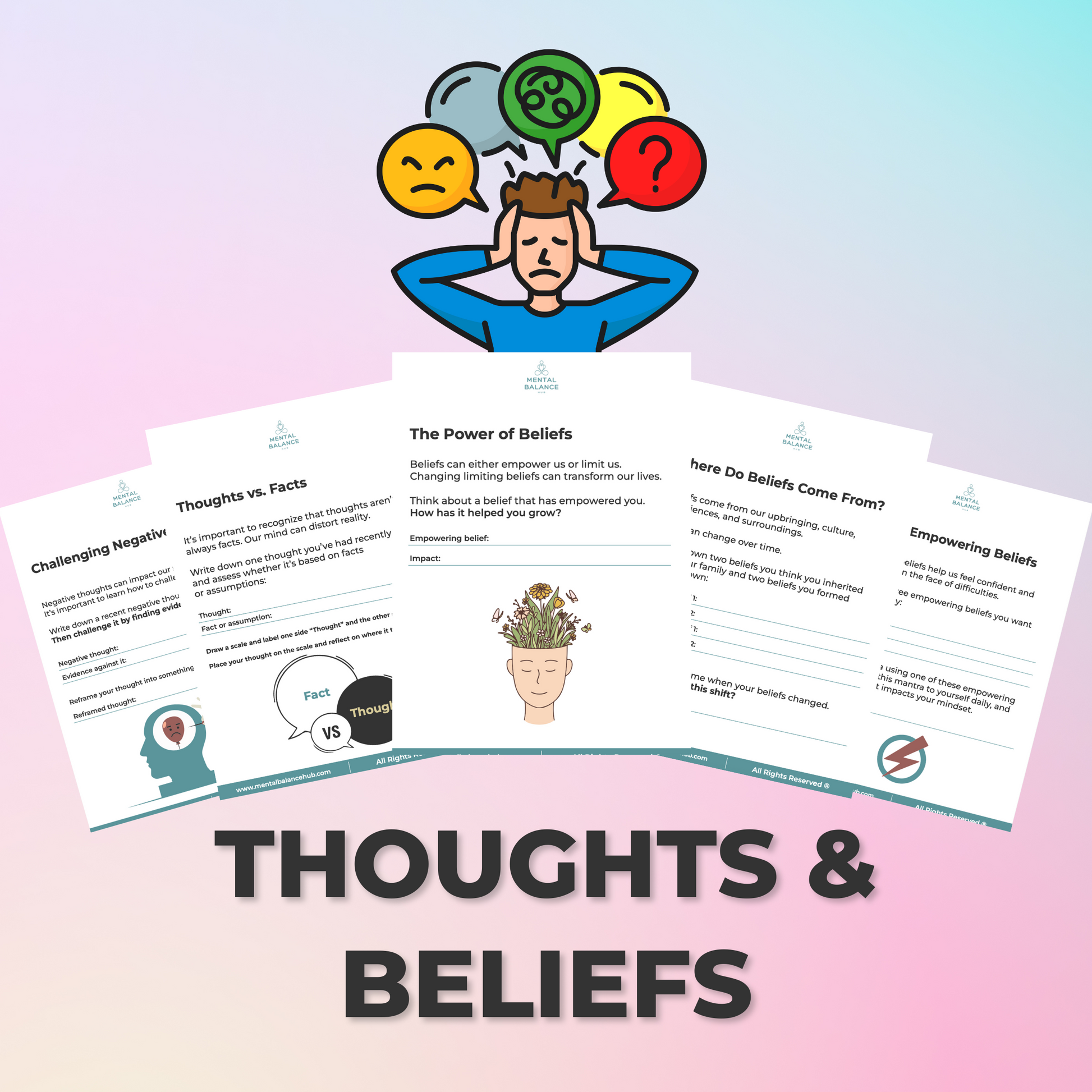 Mental Balance Thoughts & Beliefs Workbook