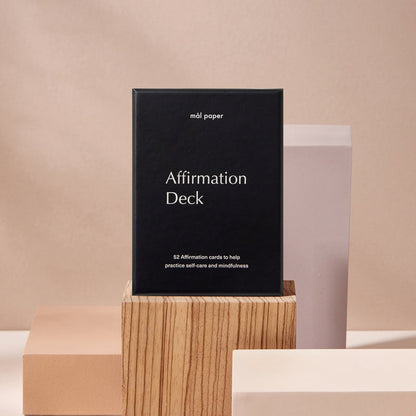 affirmation card deck by mal paper