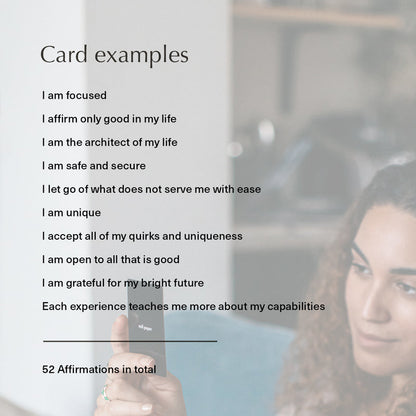 affirmation card examples by mal paper