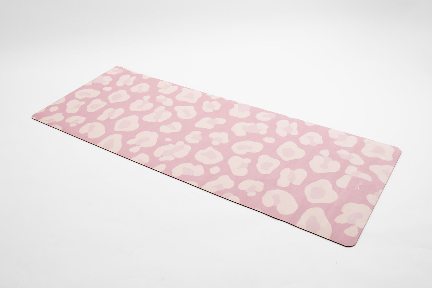 amp yoga pink leopard mat sueded