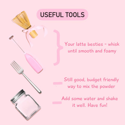 matcha latte tools