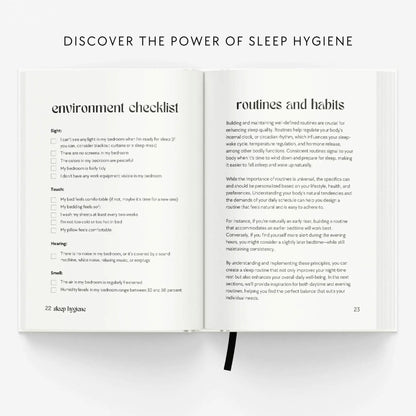 sleep journal pulse of potential sleep hygene